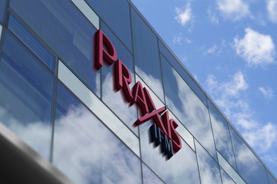 PraxisIFM logo on building