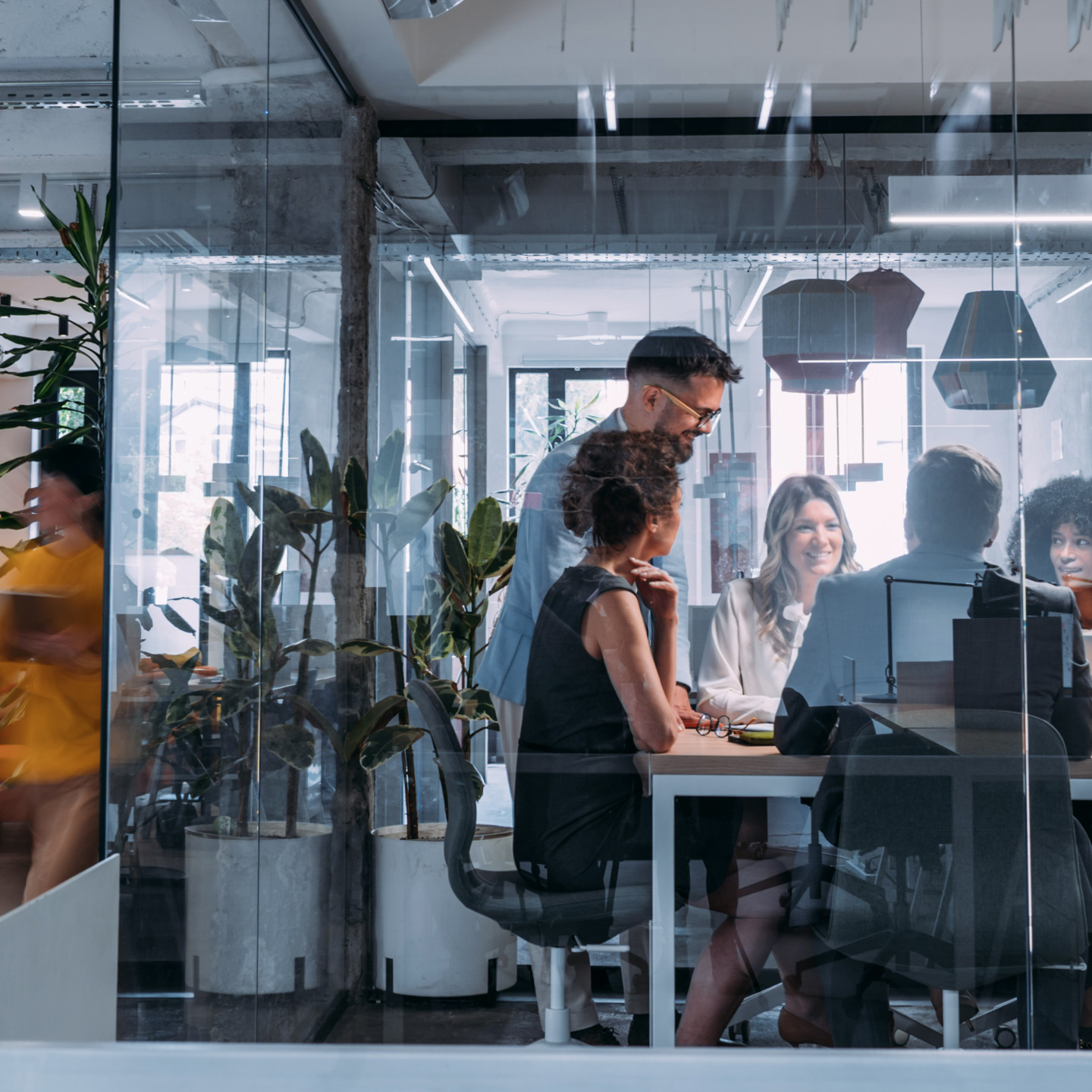 Meeting In An Office