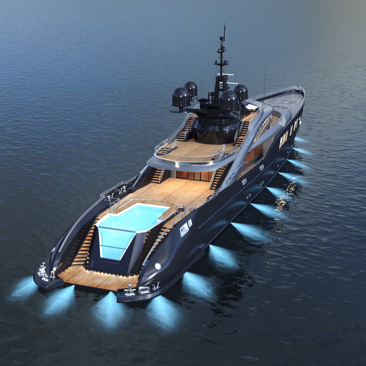 Yacht With Lights | Praxis