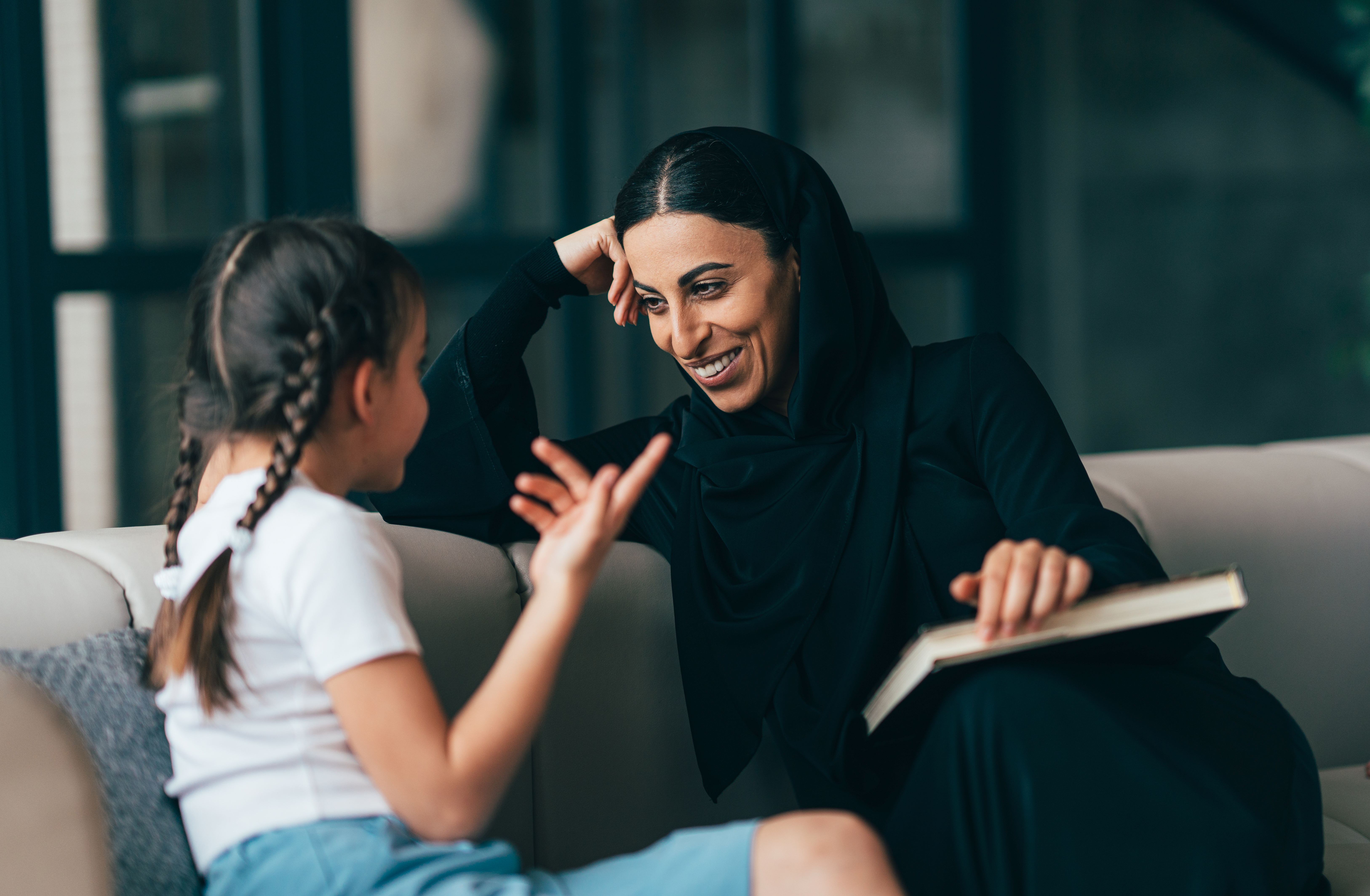 Arab women & child