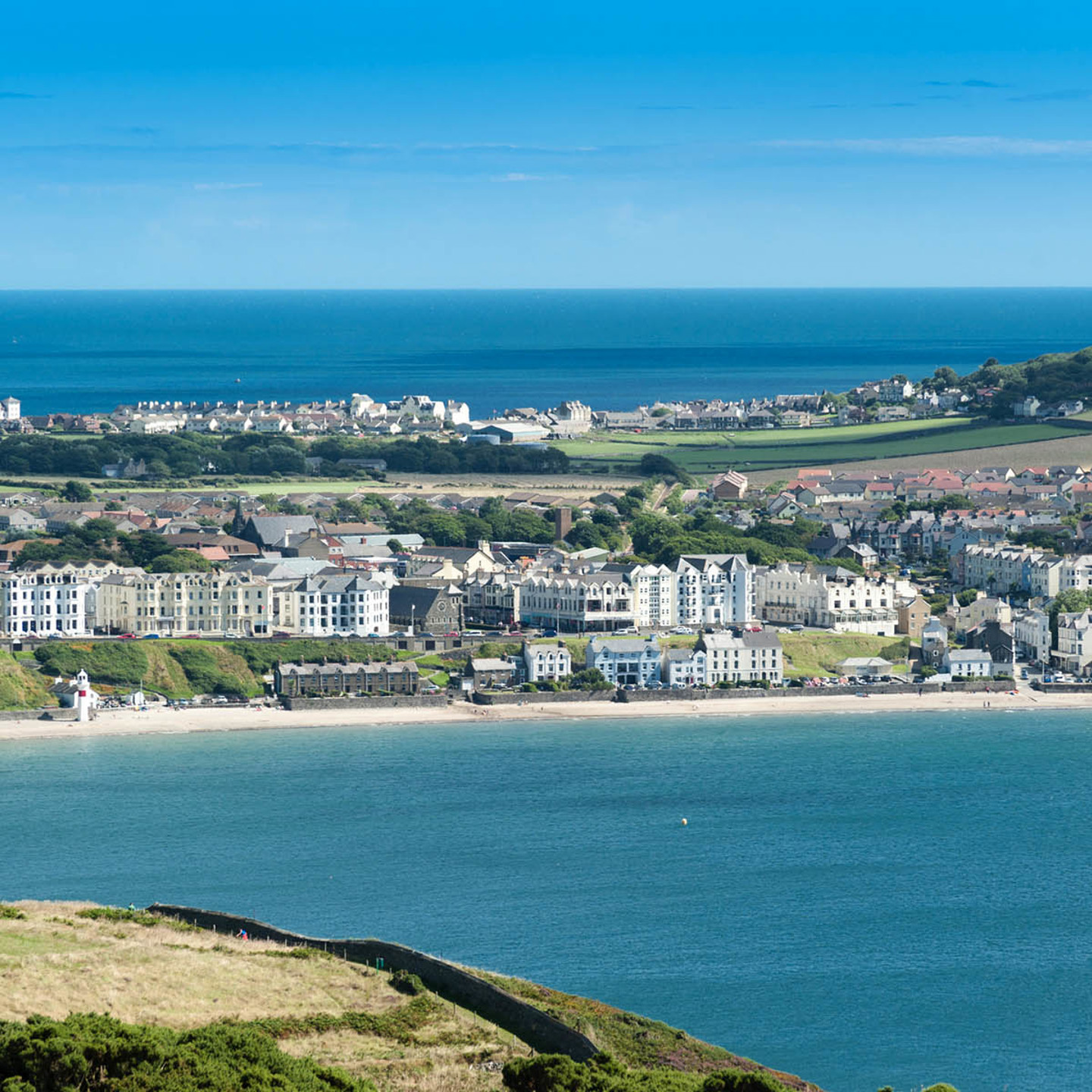 The coast of the Isle of Man.