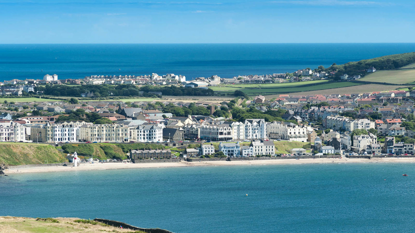 The coast of the Isle of Man.