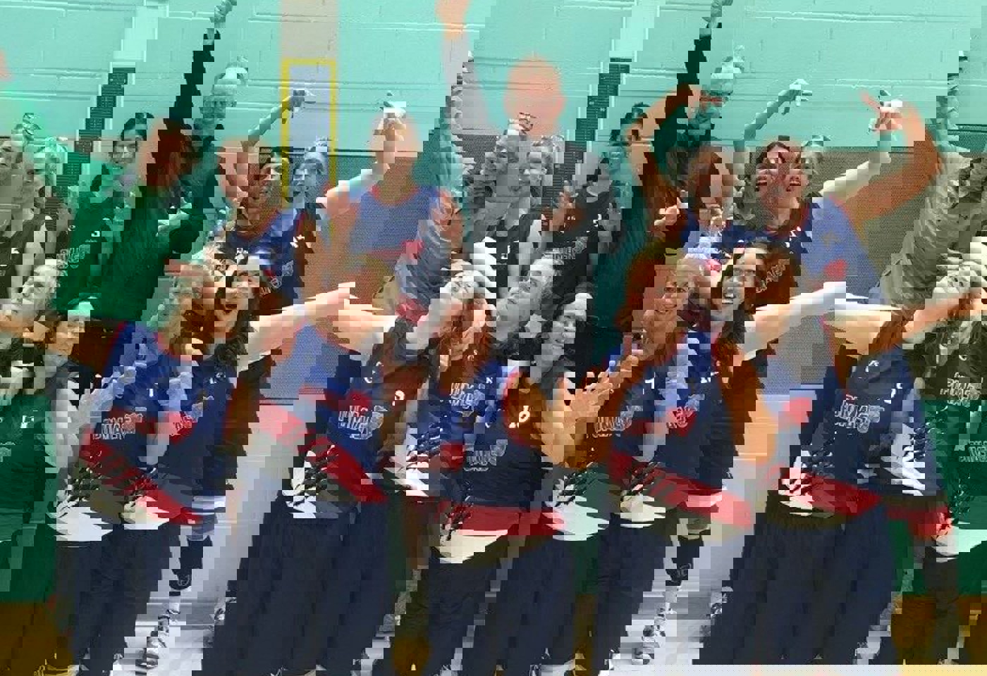 Robin Smith and the Guernsey Pumas Woman's Basketball Team