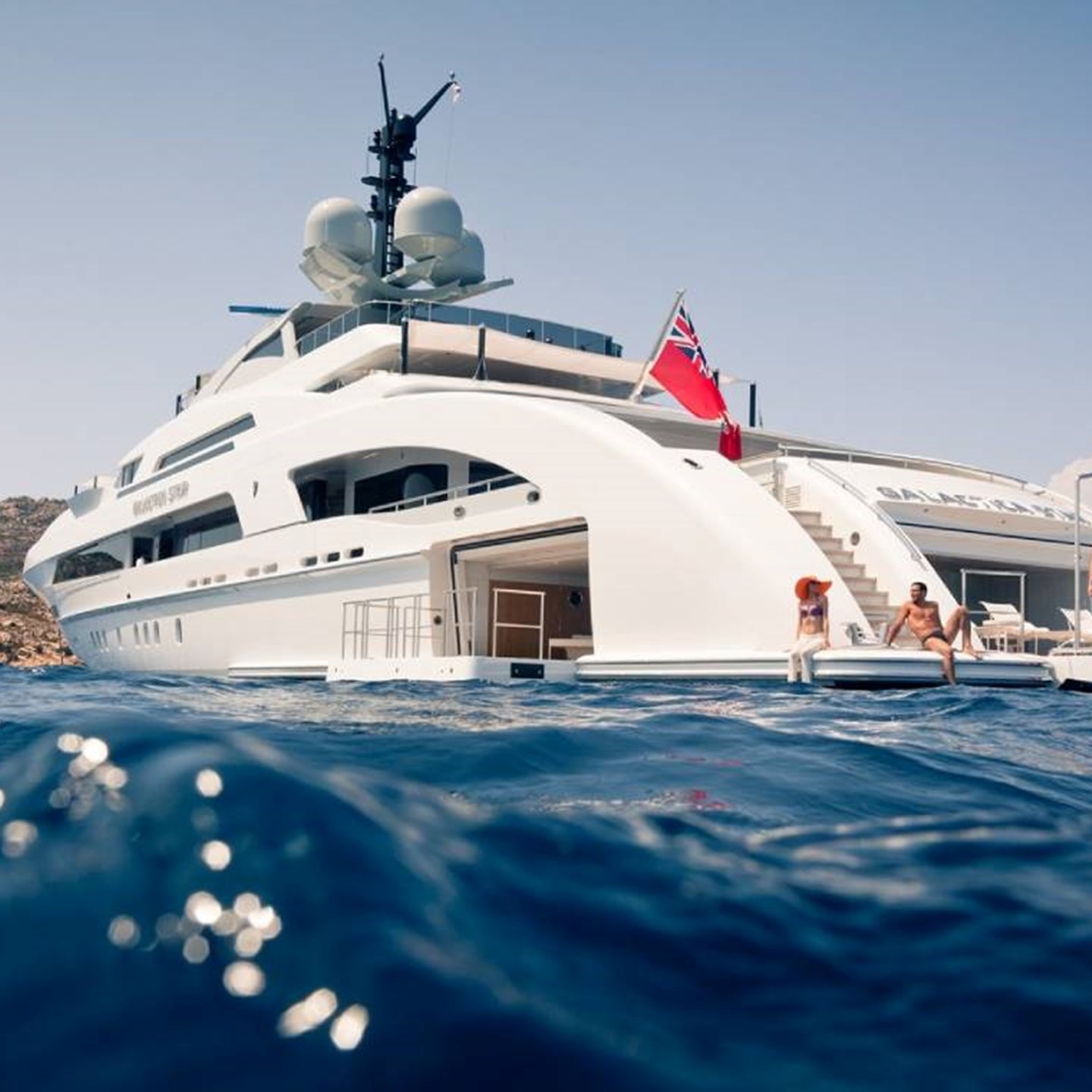 Luxury Motor Yacht Charter sailing in the Mediterranian sun