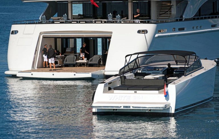 Superyacht Crew With Launch Craft At Sea | Praxis